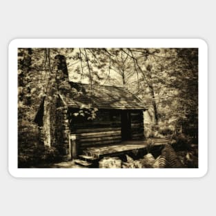 Pioneer Days - Log Cabin Sticker